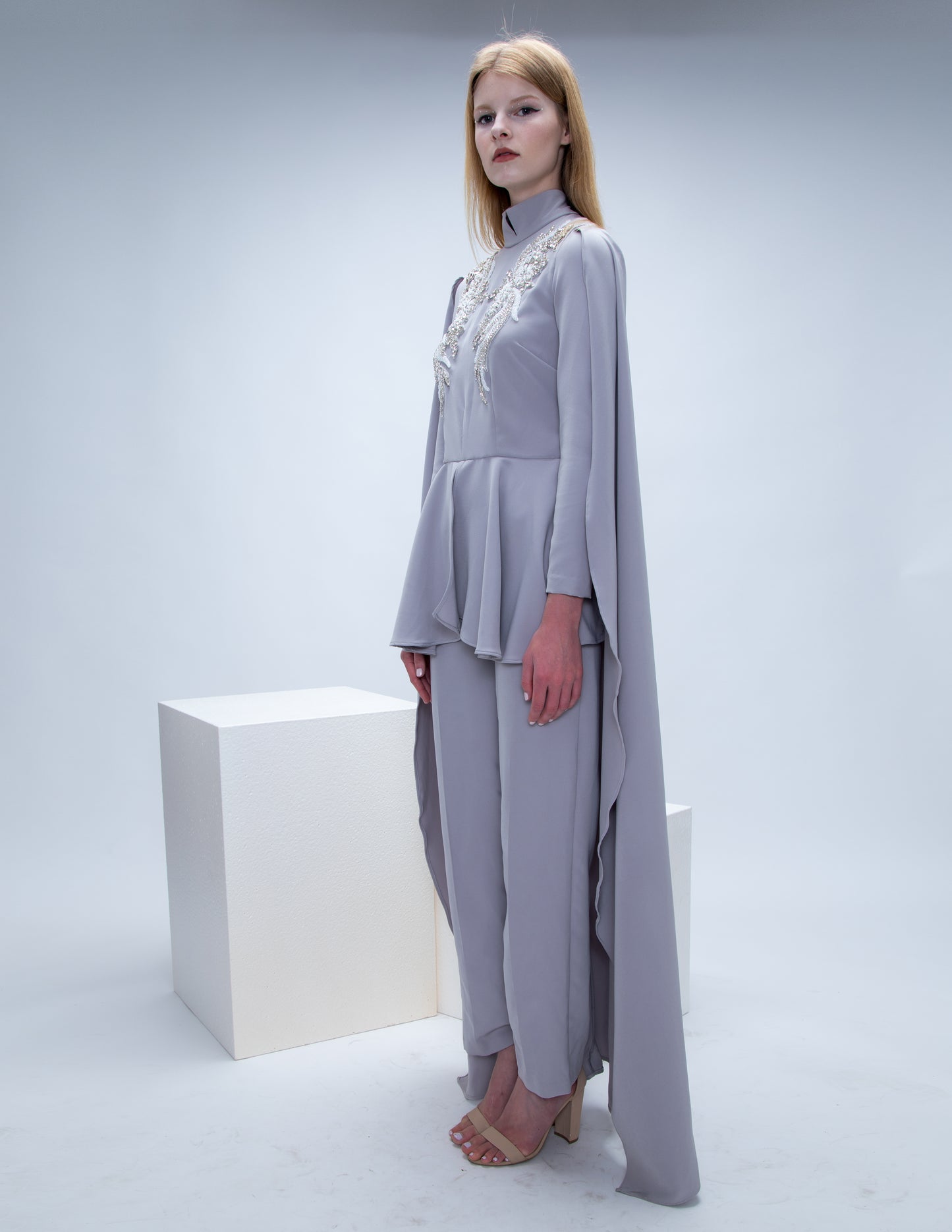 The Sara Luxe Cape Romper